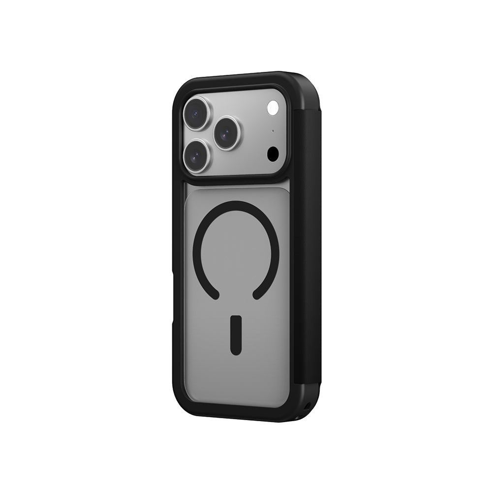 Amazingthing Glamour Foilo Serisi iPhone 17 Pro PU Kartlıklı Kılıf Amazingthing Glamour Foilo Serisi iPhone 17 Pro PU Kartlıklı Kılıf